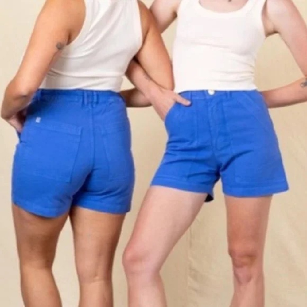 BIG BUD PRESS Classic Work Shorts in Cornflower Blue
